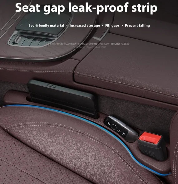 Zovira™ 2-Piece Car Seat Gap Filler Organizer – Universal PU Storage