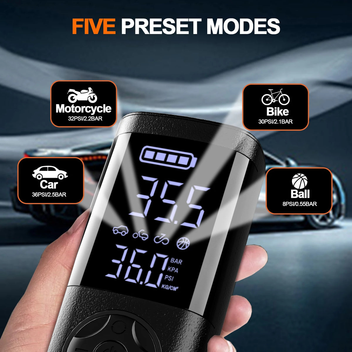 Zovira™ 150 PSI Cordless Tire Inflator