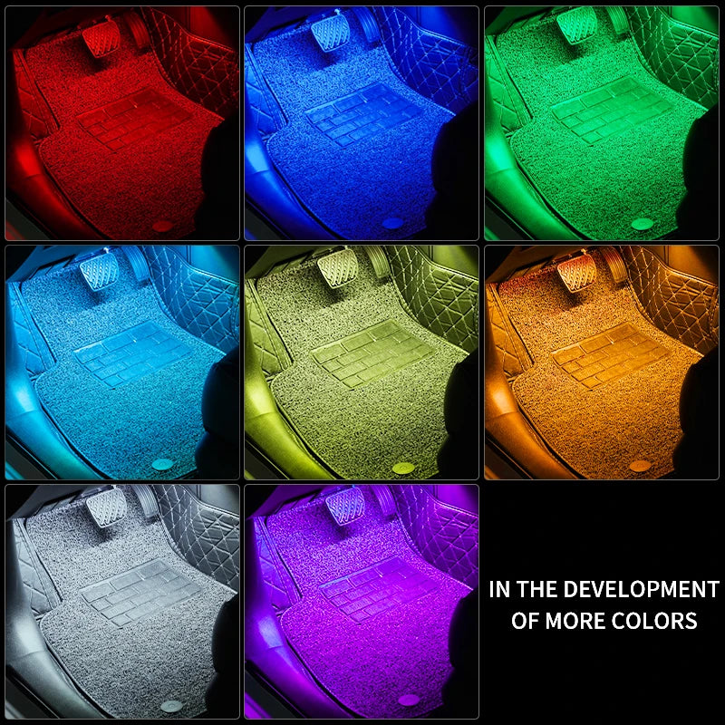 Zovira™ RGB Car Interior Ambient LED Light Kit – App & Remote Music Control