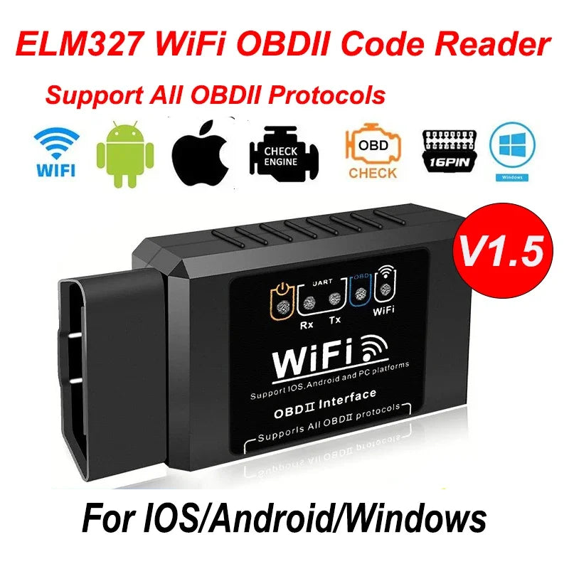 Zovira™ ELM327 WiFi OBD2 Car Diagnostic Scanner – iOS & Android Check Engine Code Reader