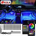 Zovira™ RGB Car Interior Ambient LED Light Kit – App & Remote Music Control