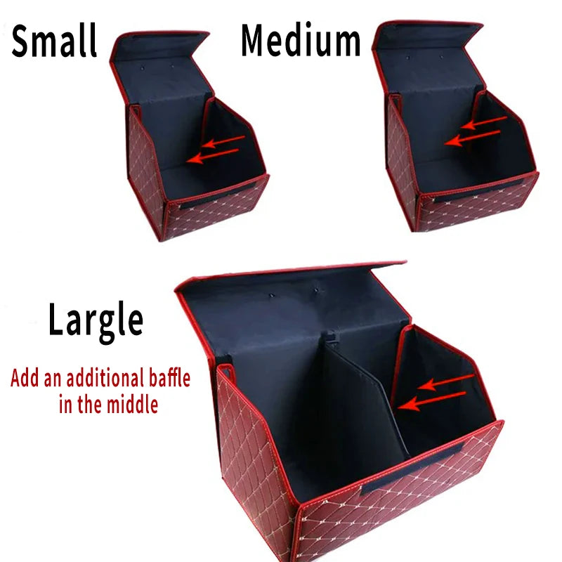 Zovira™ Foldable Car Trunk Organizer – Large-Capacity Storage Box