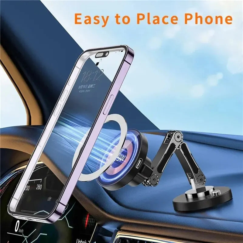 Zovira™ 15W Magnetic Wireless Car Charger Mount