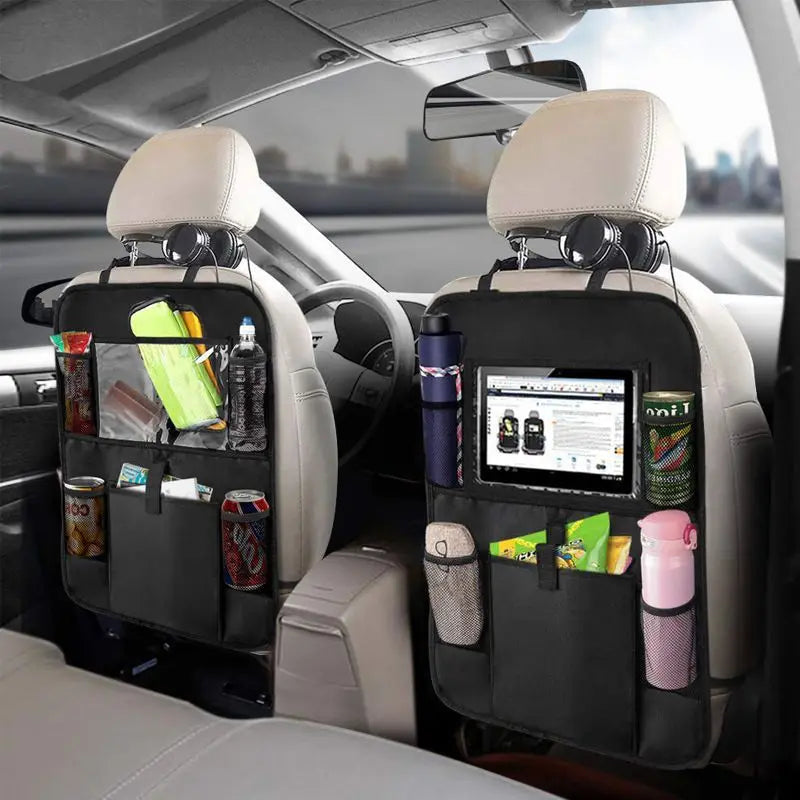 Zovira™ Back Seat Organizer – Multi-Pocket Storage with Tablet Holder
