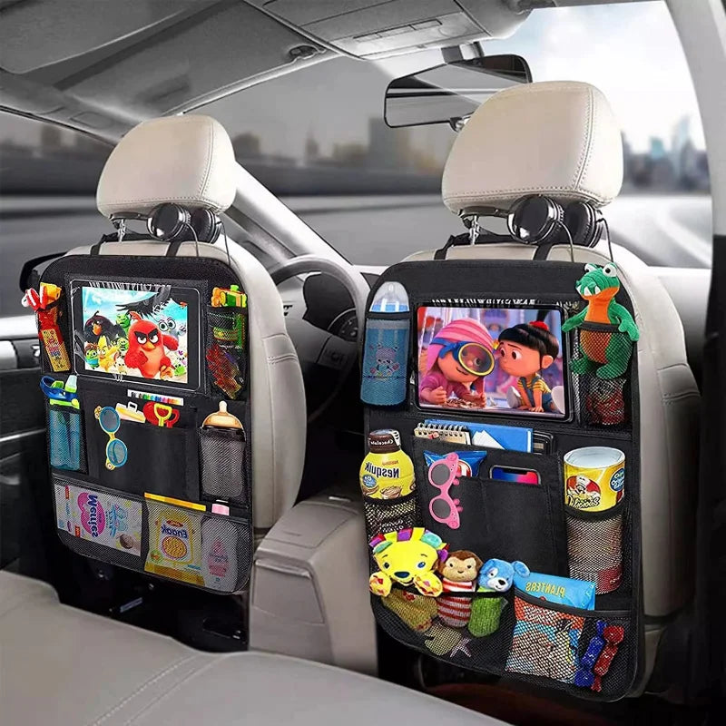 Zovira™ Back Seat Organizer – Multi-Pocket Storage with Tablet Holder