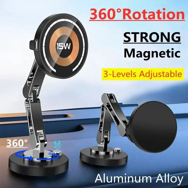 Zovira™ 15W Magnetic Wireless Car Charger Mount