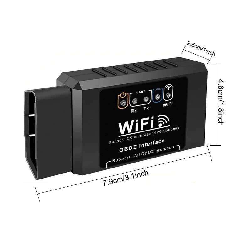 Zovira™ ELM327 WiFi OBD2 Car Diagnostic Scanner – iOS & Android Check Engine Code Reader