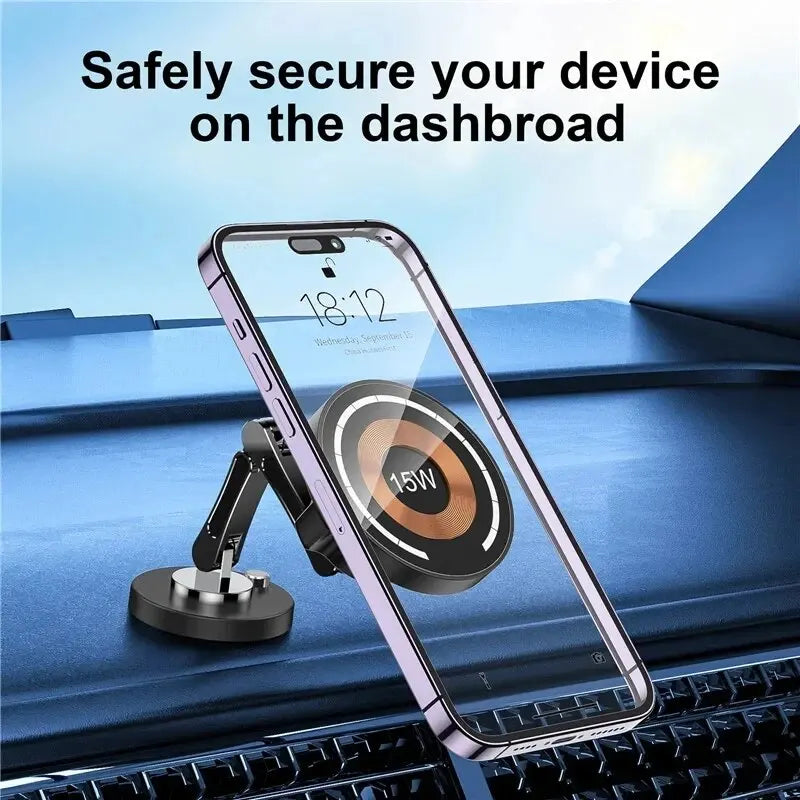 Zovira™ 15W Magnetic Wireless Car Charger Mount