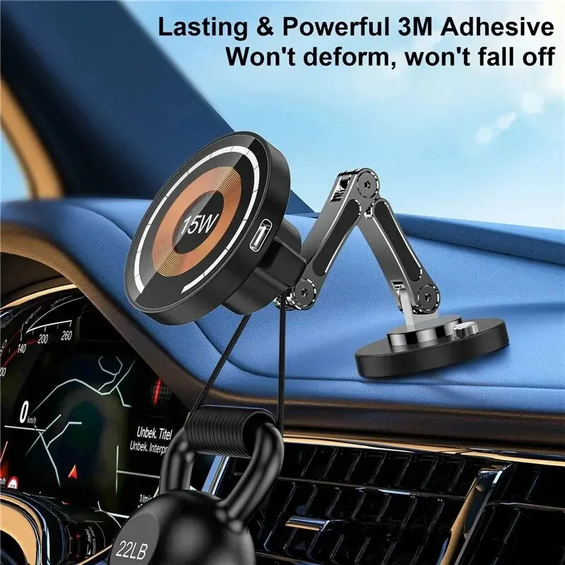 Zovira™ 15W Magnetic Wireless Car Charger Mount