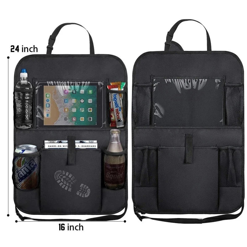 Zovira™ Back Seat Organizer – Multi-Pocket Storage with Tablet Holder