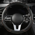 Zovira™ Universal Steering Wheel Cover – 14.5–15 Inch Anti-Slip Leather